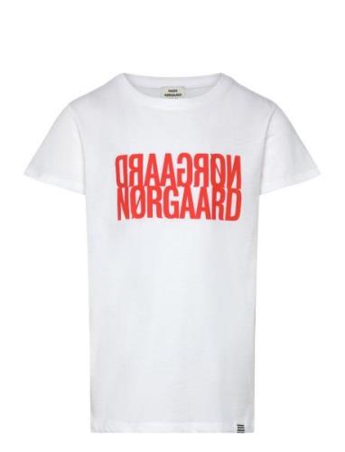 Single Organic Tuvina Tee Tops T-shirts Short-sleeved White Mads Nørga...