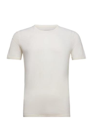 Men Anatomica Ss Crewe Tops T-shirts Short-sleeved White Icebreaker