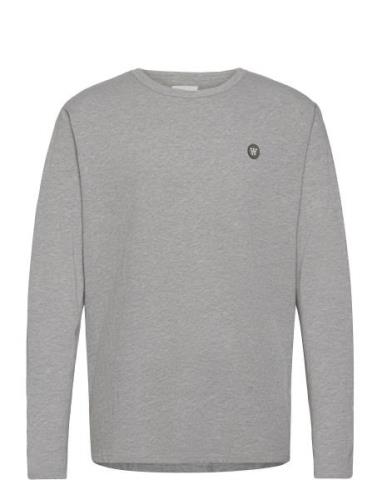 Mel Long Sleeve Tops T-shirts Long-sleeved Grey Wood Wood