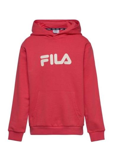 Sande Classic Logo Hoody Sport Sweat-shirts & Hoodies Hoodies Red FILA