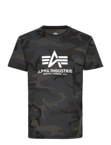 Basic T-Shirt Camo Designers T-shirts Short-sleeved Black Alpha Indust...