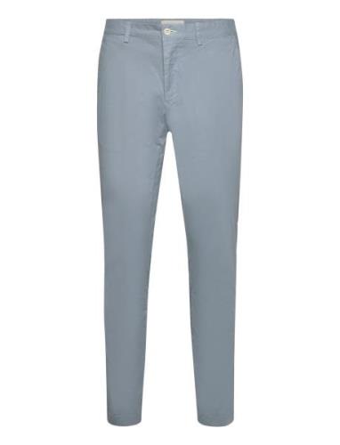 Slim Sunfaded Chinos Bottoms Trousers Chinos Blue GANT