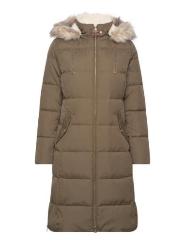 Polyester/Down-Hd Diamond Puffer Fôret Kåpe Brown Lauren Ralph Lauren