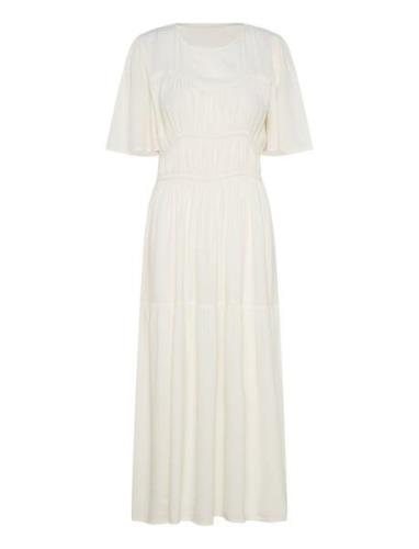 Slbrielle Dress Maxikjole Festkjole White Soaked In Luxury