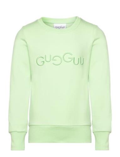 Logo Sweatshirt Tops Sweat-shirts & Hoodies Sweat-shirts Green Gugguu