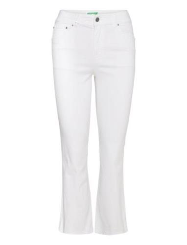 Trousers Bottoms Jeans Flares White United Colors Of Benetton