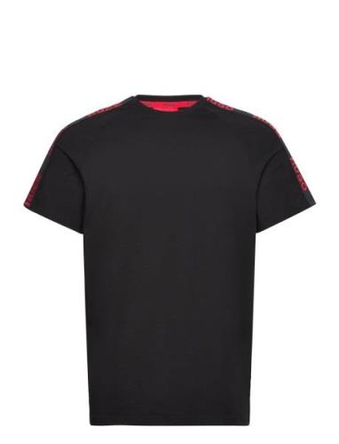 Sporty Logo T-Shirt Designers T-shirts Short-sleeved Black HUGO