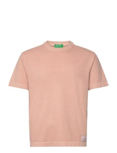 T-Shirt Tops T-shirts Short-sleeved Pink United Colors Of Benetton