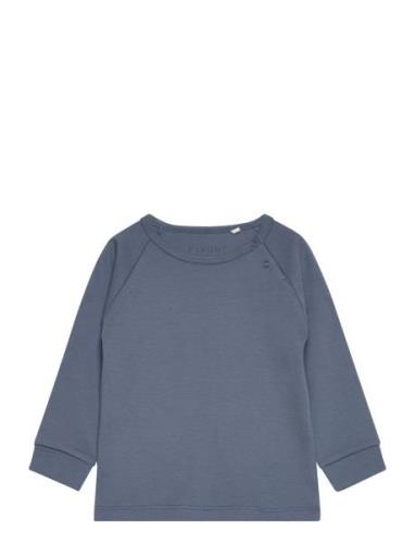 Blouse Ls - Boy Tops Sweat-shirts & Hoodies Sweat-shirts Blue Fixoni