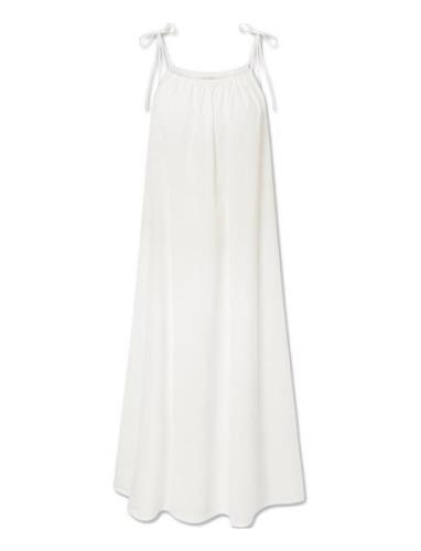 Rigmor Dress - Poplin Maxikjole Festkjole White STUDIO FEDER