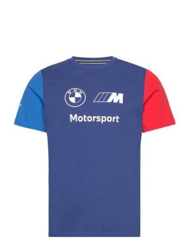 Bmw Mms Ess Logo Tee Sport T-shirts Short-sleeved Blue PUMA Motorsport