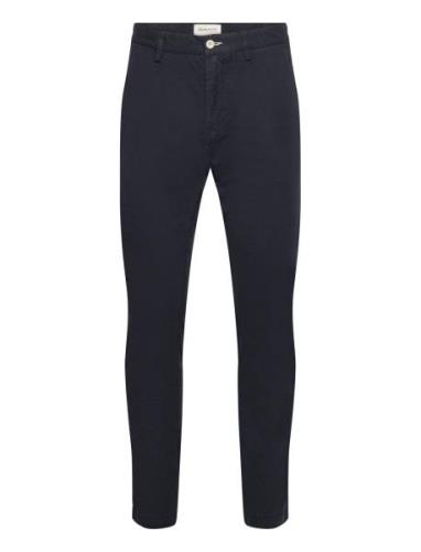 Slim Sunfaded Chinos Bottoms Trousers Chinos Navy GANT