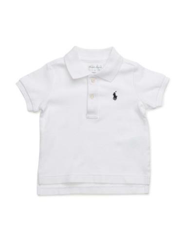Soft Cotton Polo Shirt Tops T-shirts Short-sleeved White Ralph Lauren ...