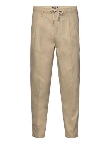 Onsleo Crop Linen Mix 0048 Pant Bottoms Trousers Chinos Grey ONLY & SO...