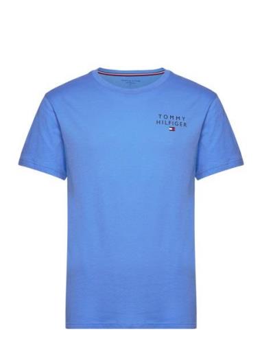 Cn Ss Tee Logo Tops T-shirts Short-sleeved Blue Tommy Hilfiger