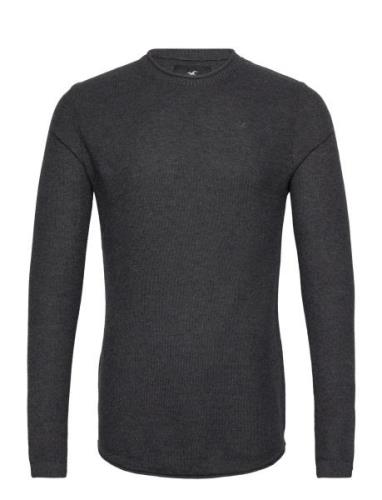 Hco. Guys Sweaters Tops Knitwear Round Necks Black Hollister