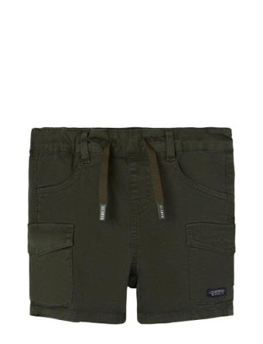 Nmmben Bag Cargo Twi Shorts 1771-Hi Noos Bottoms Shorts Khaki Green Na...