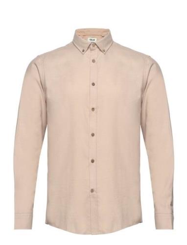 Sdpete Sh Tops Shirts Casual Beige Solid