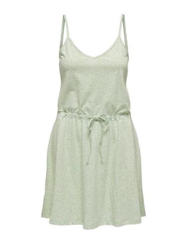 Onlmay Life Singlet V-Neck Dress Jrs Dresses Slip Dresses Green ONLY