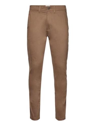 Sdjim Pants Bottoms Trousers Chinos Brown Solid