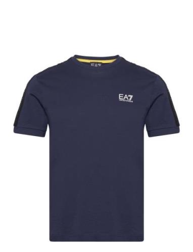 T-Shirt Tops T-shirts Short-sleeved Navy EA7