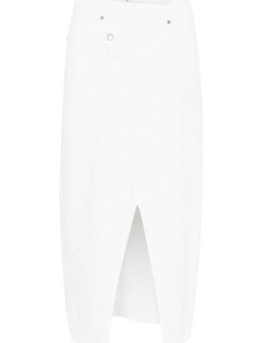 Tempamw 131 Wrap Skirt Langt Skjørt White My Essential Wardrobe