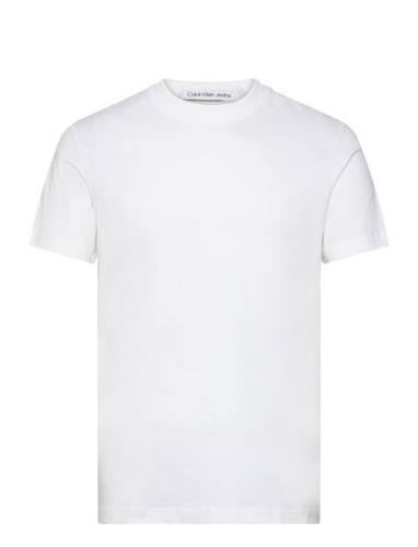 Institutional Tee Tops T-shirts Short-sleeved White Calvin Klein Jeans