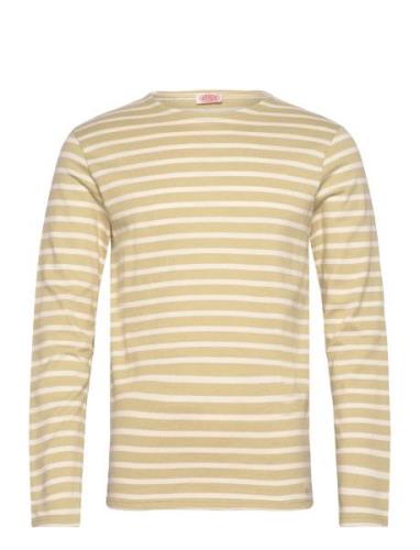Striped Breton Shirt Héritage Tops T-shirts Long-sleeved Khaki Green A...