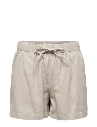Onlcaro Mw Linen B Pull-Up Shorts Cc Pnt Bottoms Shorts Casual Shorts ...