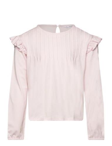 Long -Sleeved T-Shirt With Ruffles Tops T-shirts Long-sleeved T-shirts...