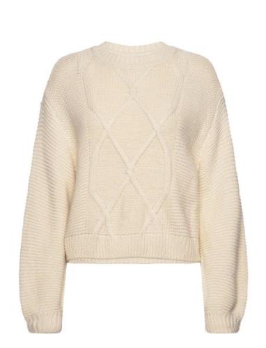 Vmmisty Ls O-Neck Pullover Boo Tops Knitwear Jumpers Cream Vero Moda