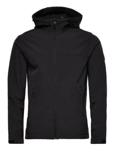 Jjemarvin Hood Softshell Noos Tops Sweat-shirts & Hoodies Hoodies Blac...