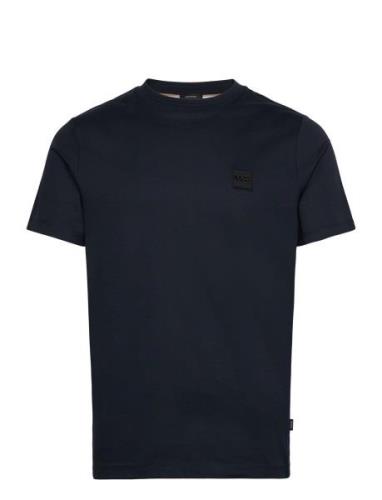 Tiburt 278 Tops T-shirts Short-sleeved Blue BOSS
