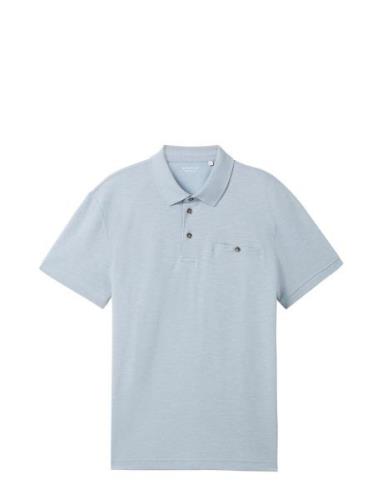 Grindle Polo Tops Polos Short-sleeved Blue Tom Tailor