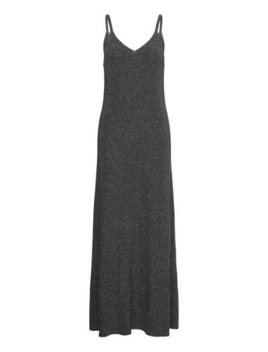 Long Lurex Dress Maxikjole Festkjole Black Mango