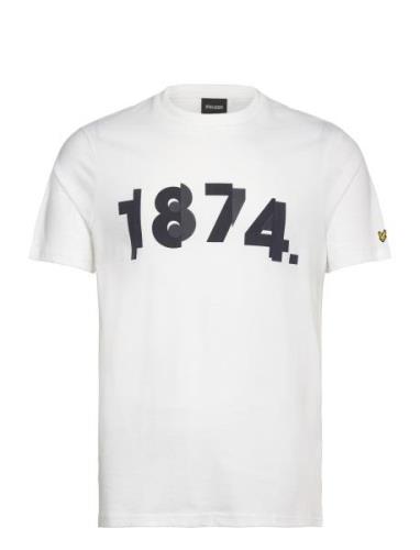 1874 Graphic T-Shirt Tops T-shirts Short-sleeved White Lyle & Scott