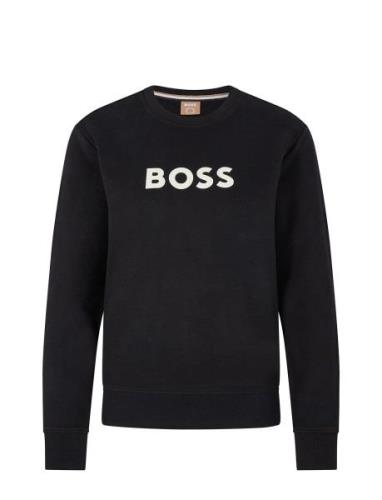 C_Elaboss_6 Tops Sweat-shirts & Hoodies Sweat-shirts Black BOSS