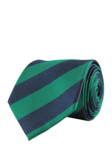 Striped Silk Tie Slips Green Portia 1924