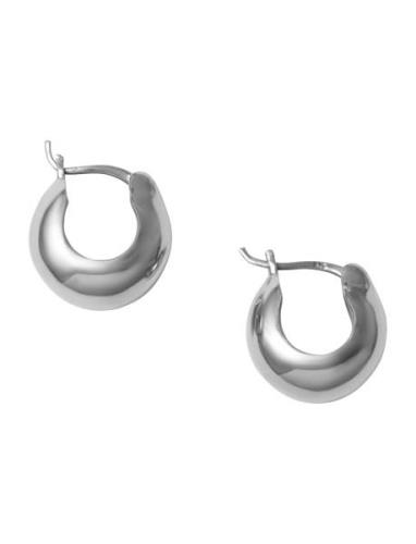 Basket Hoops Accessories Jewellery Earrings Hoops Silver Blue Billie