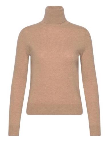 Slim Fit Cashmere Turtleneck Tops Knitwear Turtleneck Beige Polo Ralph...