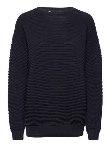 Ista - Organic Cotton Tops Knitwear Jumpers Navy Basic Apparel