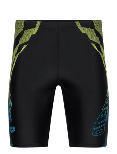 Men's Arena Gleam Swim Jammer Black Badeshorts Black Arena