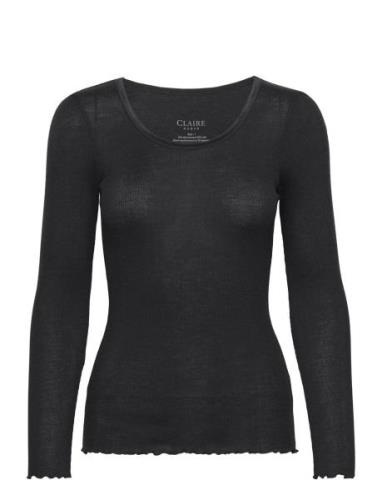 Cwamber T-Shirt Tops T-shirts & Tops Long-sleeved Black Claire Woman