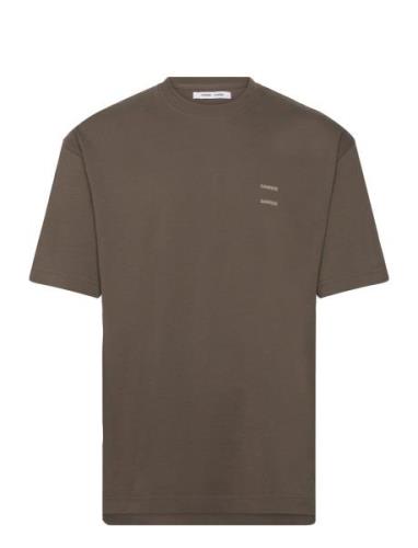 Joel T-Shirt 11415 Designers T-shirts Short-sleeved Brown Samsøe Samsø...