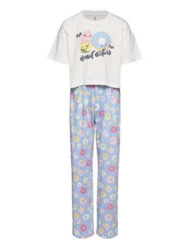 Pajama Boxy T Shirt Cute Swe Pyjamas Sett Multi/patterned Lindex