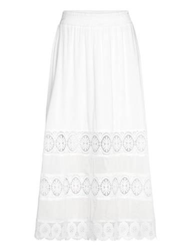 Nugaia Skirt Langt Skjørt White Nümph