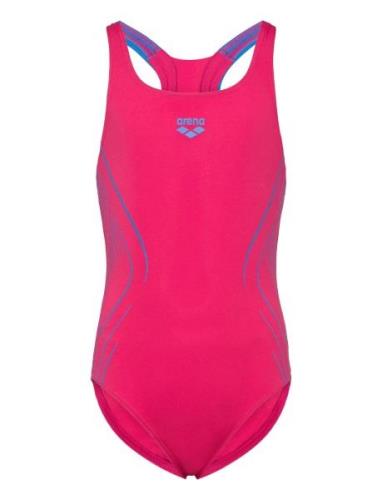 Girl's Arena Reflecting Swimsuit Swim Pro Back Nav Badedrakt Badetøy P...