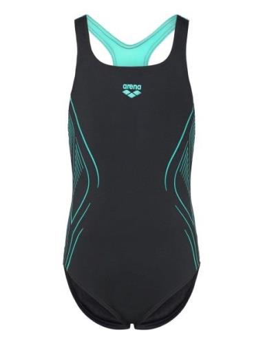 Girl's Arena Reflecting Swimsuit Swim Pro Back Nav Badedrakt Badetøy B...