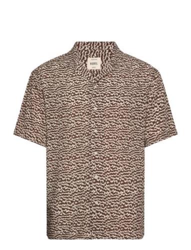 Rrremy Shirt Tops Shirts Short-sleeved Brown Redefined Rebel