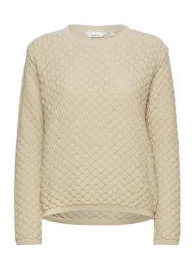 Camilla Sweater Tops Knitwear Jumpers Beige Basic Apparel